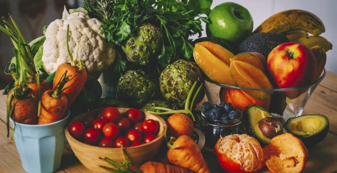 Fresh fruits and vegetables